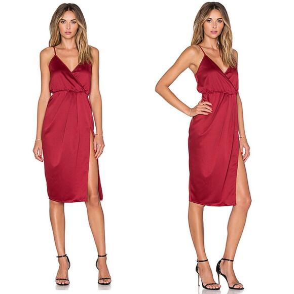 Toby Heart Ginger x Love Indie Red Split Dress XS - Picture 1 of 8